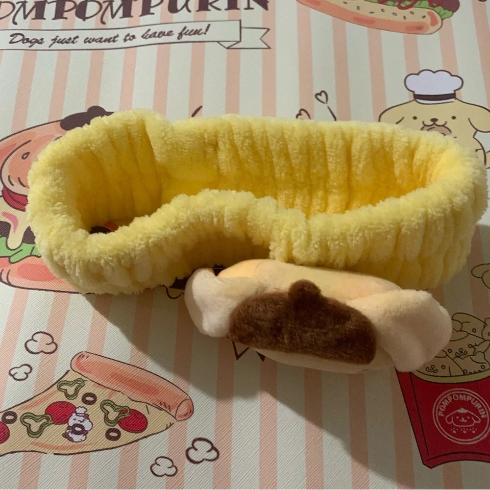 Yellow Pompompurin Soft Stretchy Spa Headband